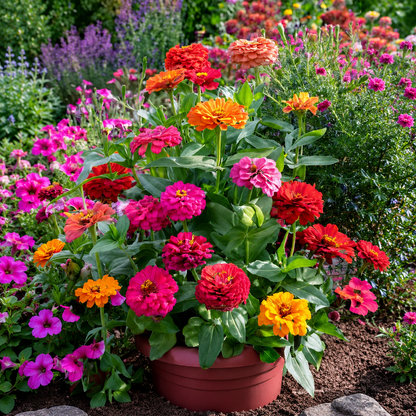 🌸 Grow Your Own Flower Garden – Mix Zinnia Seeds 💐