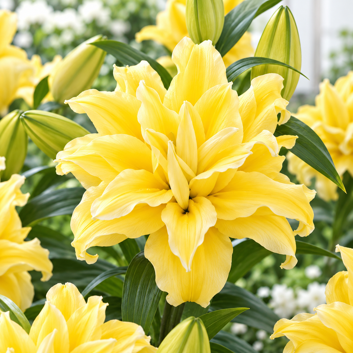 🌸 Romantic Double Oriental Lily Bulbs – Elegant Color Collection