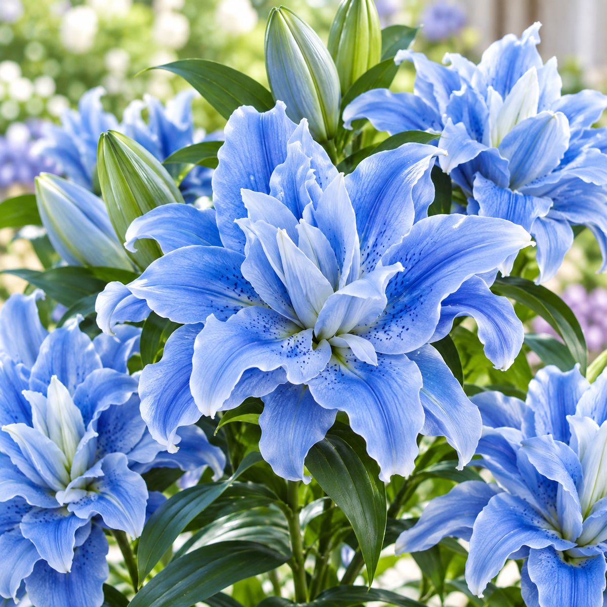 🌸 Romantic Double Oriental Lily Bulbs – Elegant Color Collection