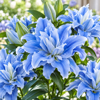 🌸 Romantic Double Oriental Lily Bulbs – Elegant Color Collection