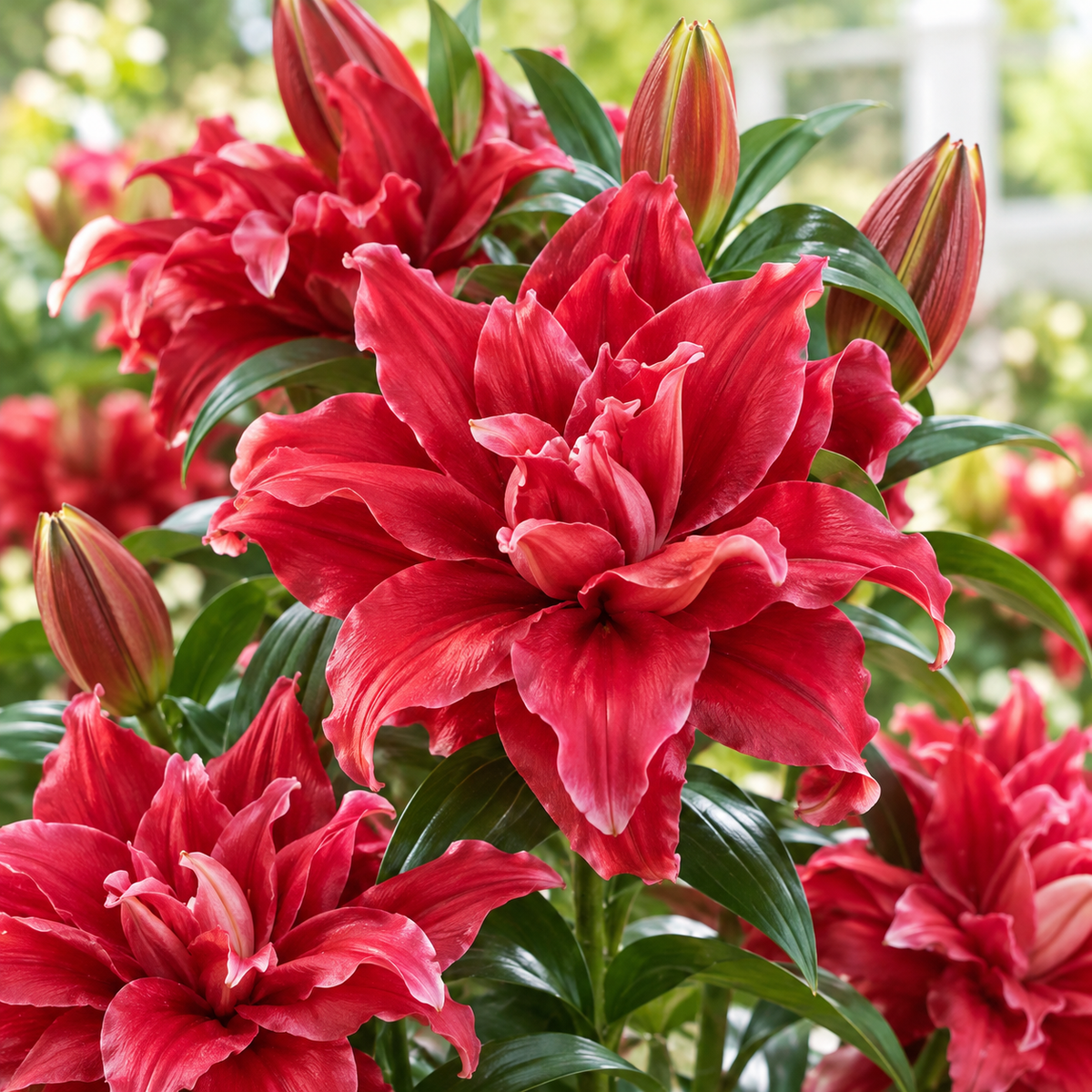 🌸 Romantic Double Oriental Lily Bulbs – Elegant Color Collection
