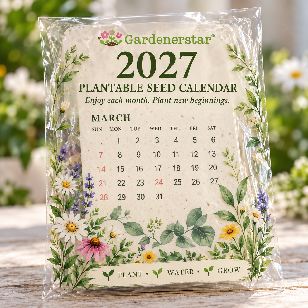 ✨Early Holiday Sale 45% OFF🌱Eco-Friendly Plantable “Timeless” Seed Calendar 2027