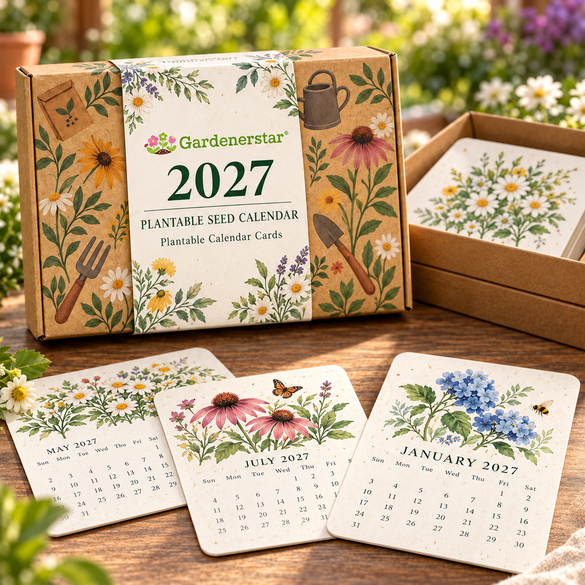 ✨Early Holiday Sale 45% OFF🌱Eco-Friendly Plantable “Timeless” Seed Calendar 2027