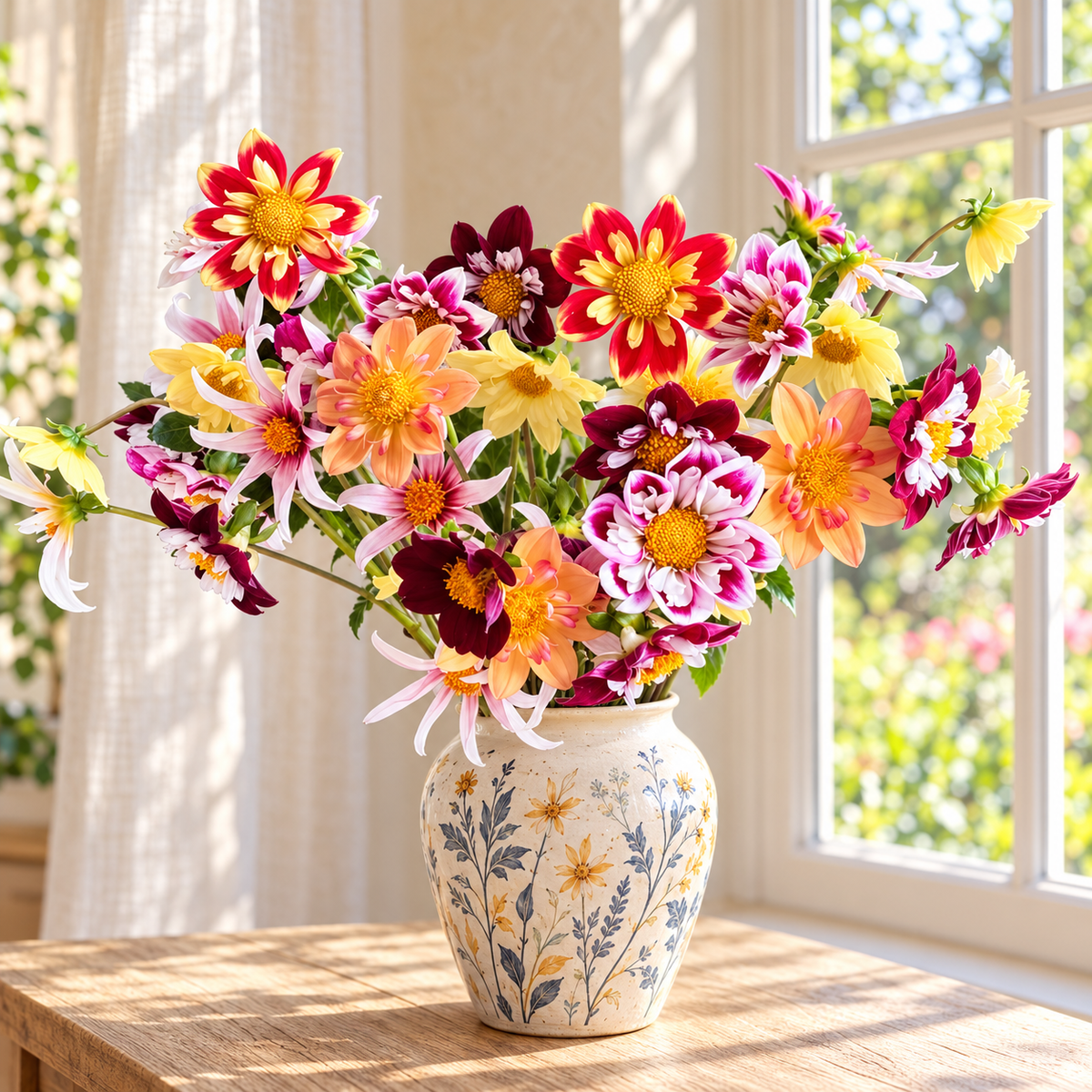 🌸 Rare Single-Flowered Dahlia Seeds-Homegrown Cut Flowers•Pollinator-Friendly Flowers