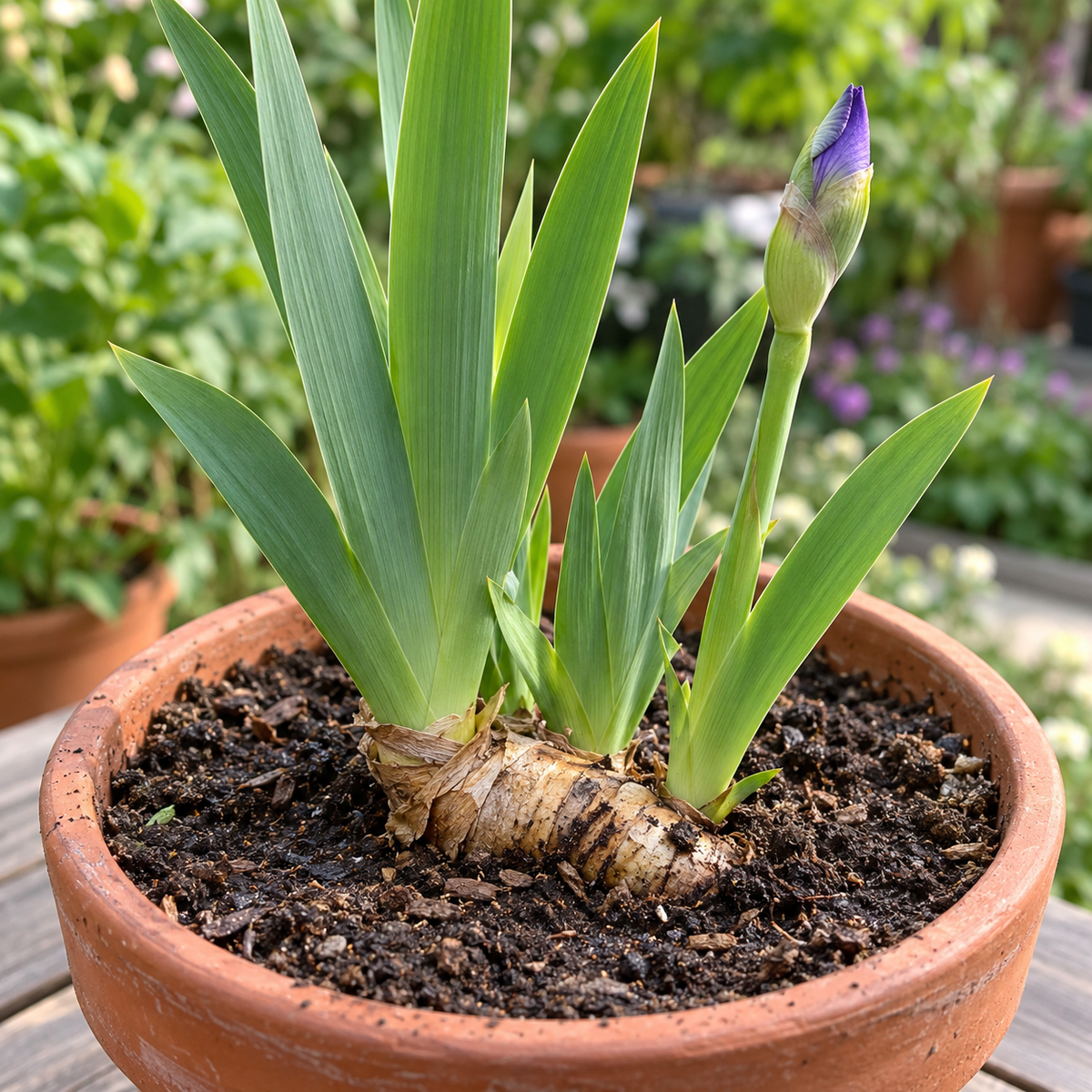 ⚜️German Bearded Iris Bulbs-Dramatic Ruffled Blooms•Lasting Perennial Beauty