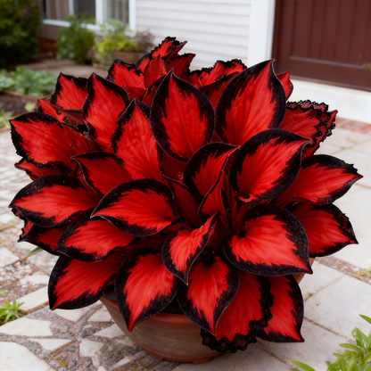 🔥2026 Hot Selling 🌌 Dark Purple Heart Hosta Seeds, a perennial garden plant that is easy to grow
