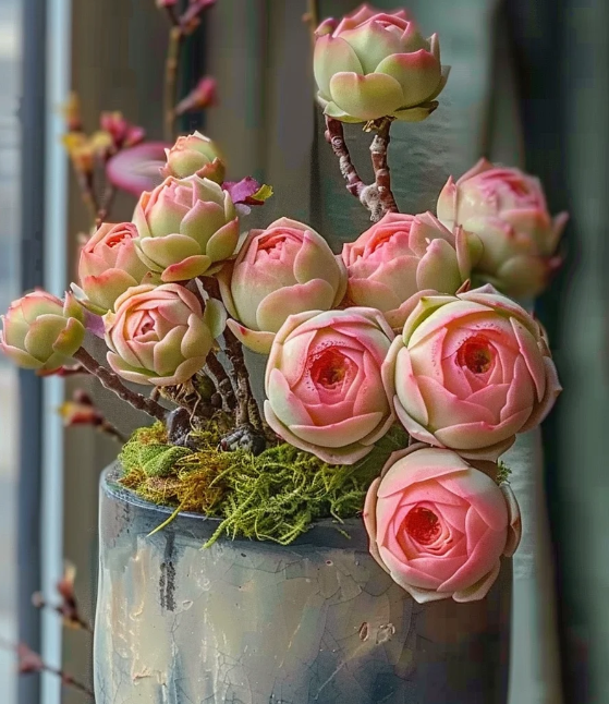 Mountain Rose Succulent Plant