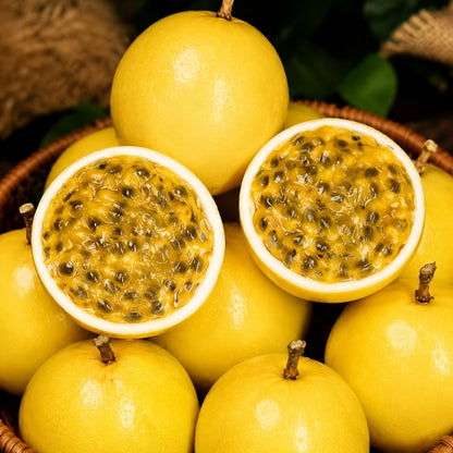 💛 Golden Passion Fruit Seeds – Sweet, Juicy & Delicious