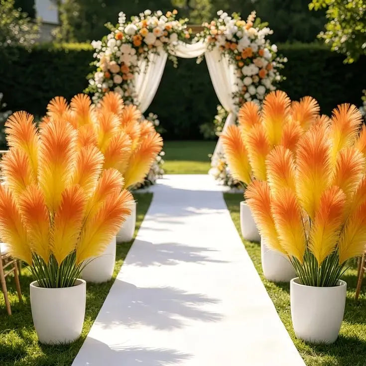 🪶Vibrant Mixed‑Color Ornamental Pampas Grass Seeds | Elegant Tall Feathery Garden Grass