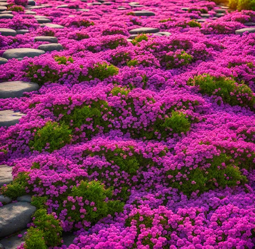 ✨Creeping Thyme Seeds for Four Seasons🏡Create Your Perfect Lawn Here🌼