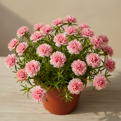 Double-flowered moss rose🌈