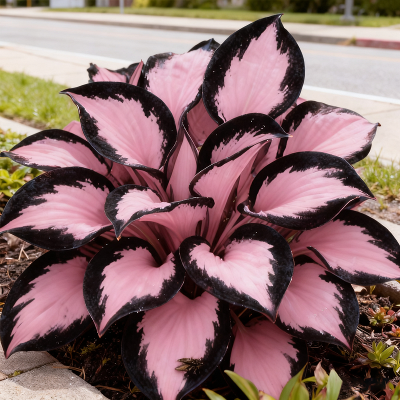 🔥2026 Hot Selling 🌌 Dark Purple Heart Hosta Seeds, a perennial garden plant that is easy to grow