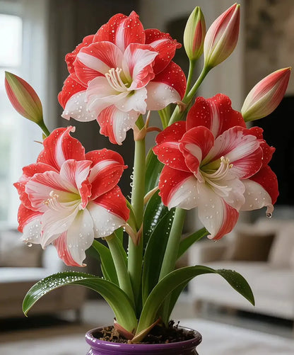 🌺 Amaryllis Bulbs– Dramatic Blooms, Effortless Grace! 🌿✨