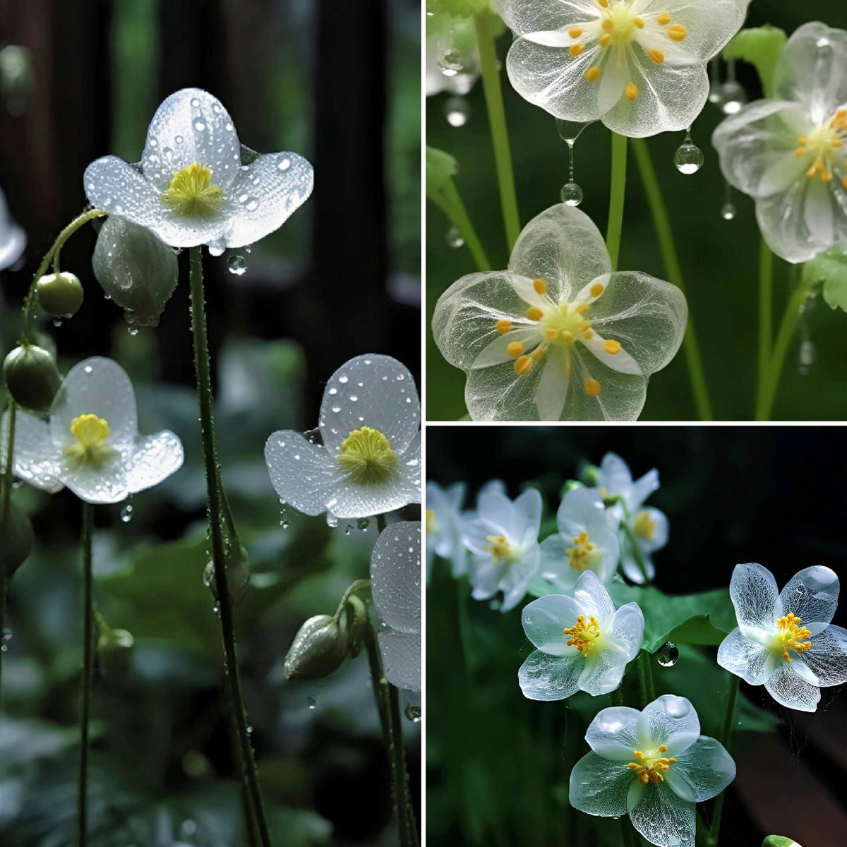 Diphylleia Seeds Crystal Flower Seeds