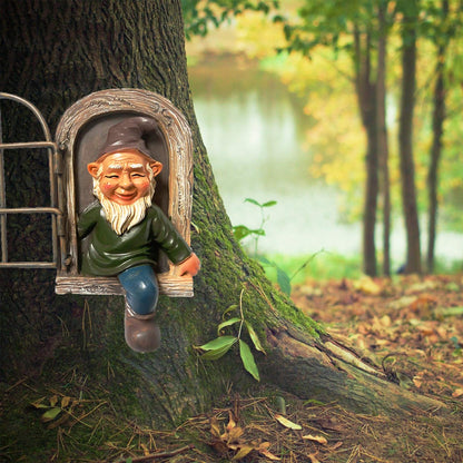 Elf Out The Door Tree Hugger